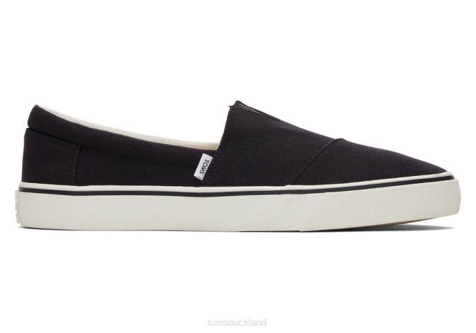 Men Black Toms Fenix Slip On Shoes R26T468