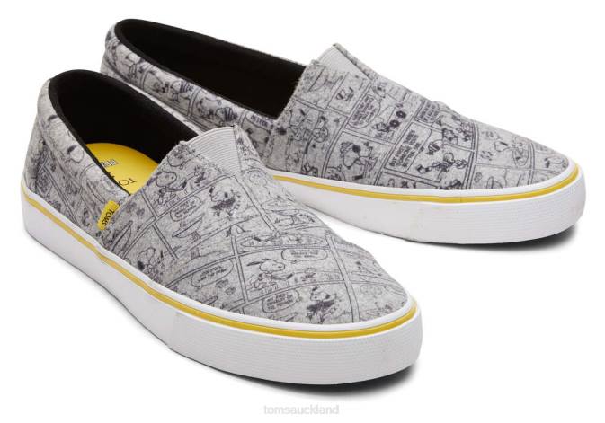 Men Comic Print Toms Peanuts Fenix Shoes R26T479