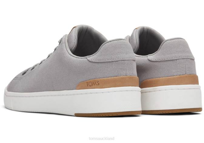 Men Drizzle Grey Canvas Toms TRVL LITE Trainers Shoes R26T456
