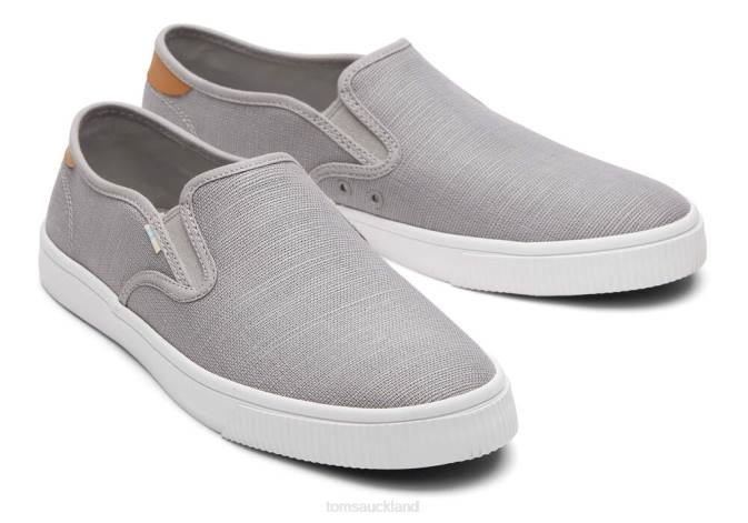 Men Grey Toms Baja Slip On Shoes R26T486