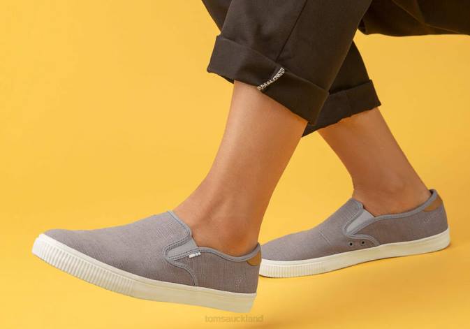 Men Grey Toms Baja Slip On Shoes R26T486
