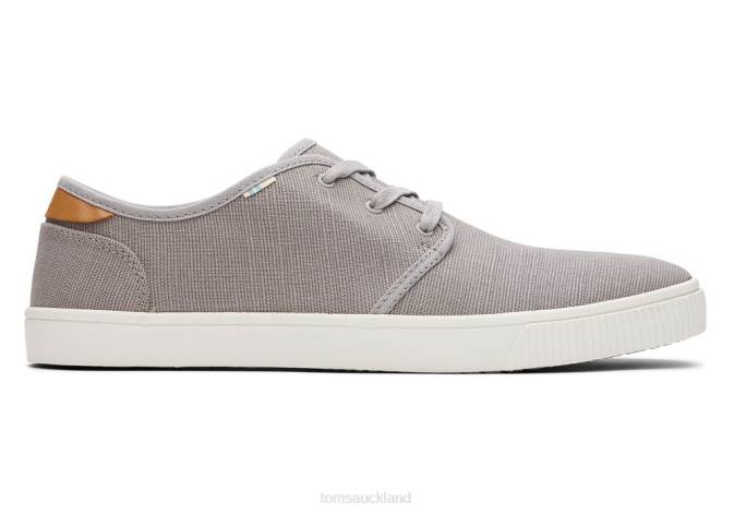 Men Grey Toms Carlo Trainers Shoes R26T454
