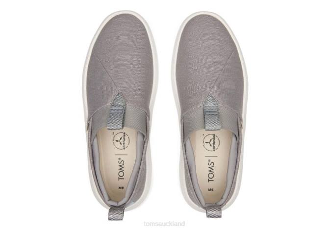 Men Grey Toms Rover Alpargata Shoes R26T489