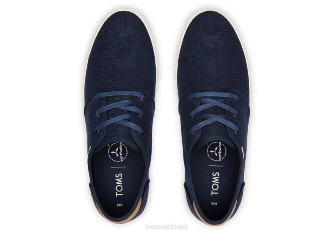 Men Navy Toms Carlo Trainers Shoes R26T452