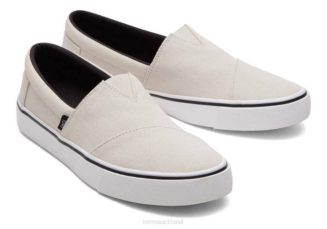 Men Putty Grey Toms Fenix Slip On Shoes R26T472