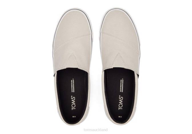 Men Putty Grey Toms Fenix Slip On Shoes R26T472