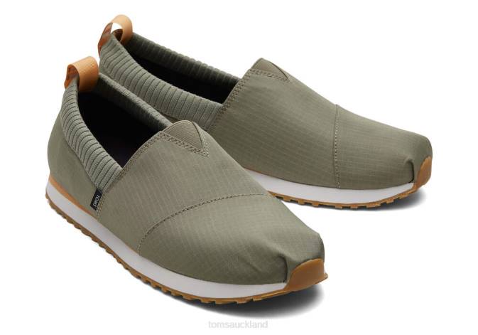 Men Vetiver Grey Toms Resident Shoes R26T475