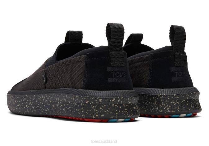 Men Water Resistant Black Toms Alpargata Rover Shoes R26T491