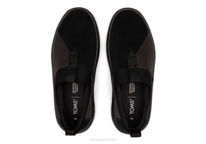 Men Water Resistant Black Toms Alpargata Rover Shoes R26T491
