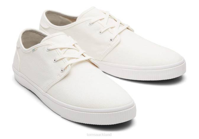 Men White Toms Carlo Trainers Shoes R26T457