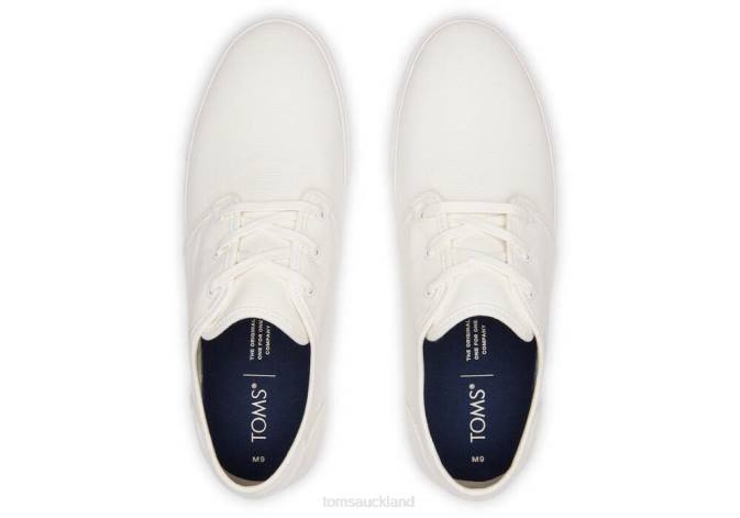 Men White Toms Carlo Trainers Shoes R26T457