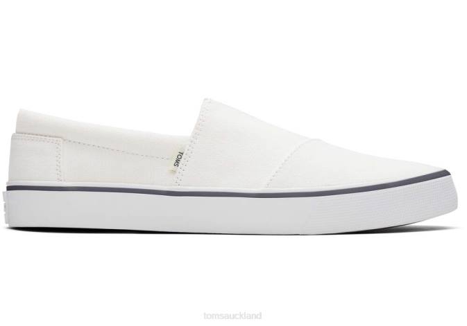 Men White Toms Fenix Slip On Shoes R26T467