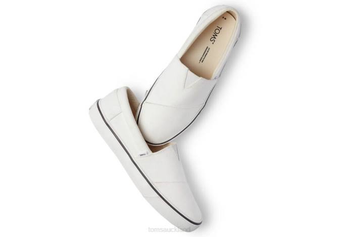 Men White Toms Fenix Slip On Shoes R26T467