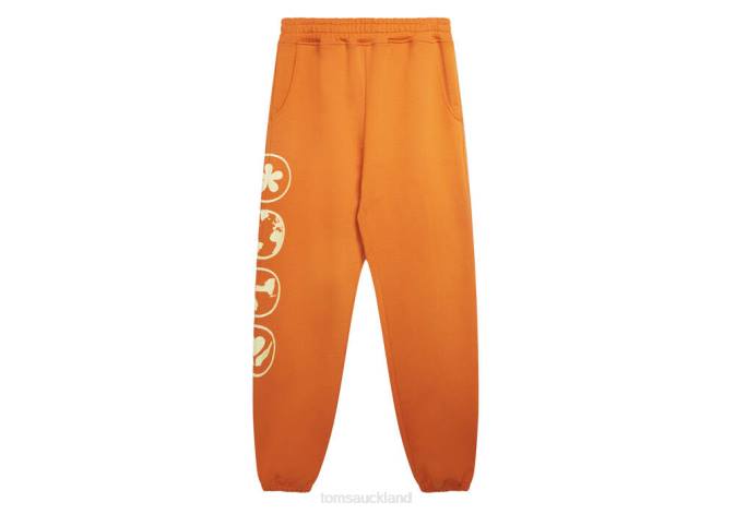 Women Orange Pants Toms KROST The Austin Sweatpants Clothing R26T369