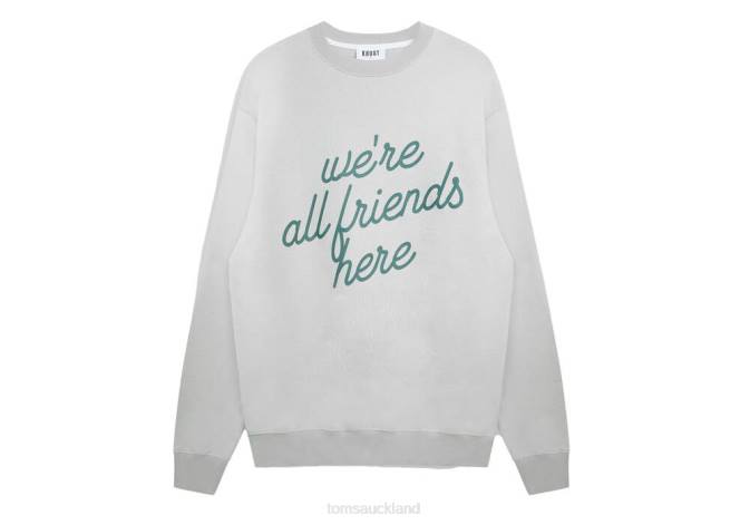 Women Grey Fleece Toms KROST The Max Crewneck Clothing R26T352