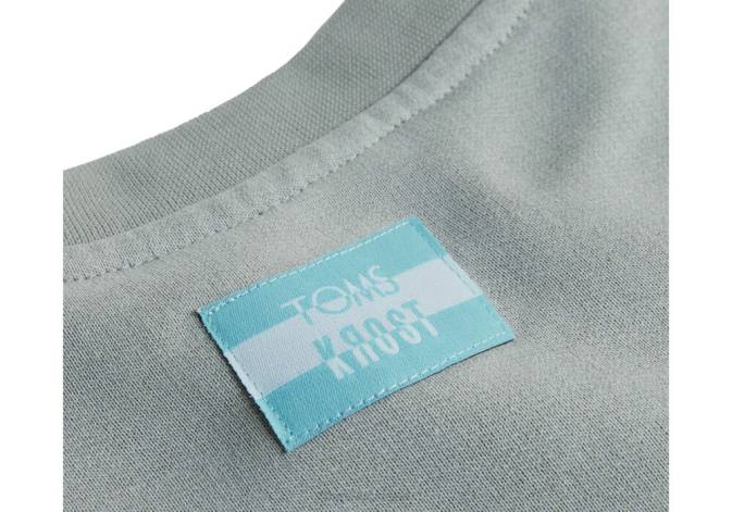 Women Grey Fleece Toms KROST The Max Crewneck Clothing R26T352