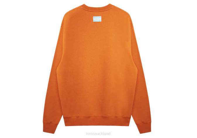 Women Orange Fleece Toms KROST The Max Crewneck Clothing R26T371