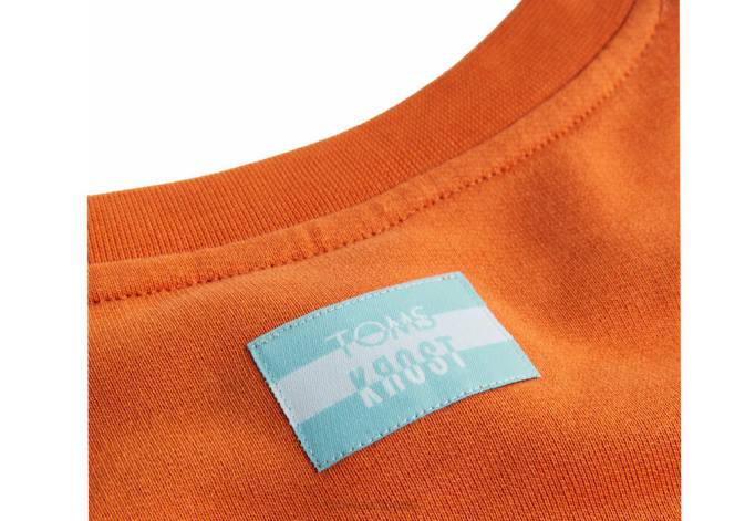 Women Orange Fleece Toms KROST The Max Crewneck Clothing R26T371