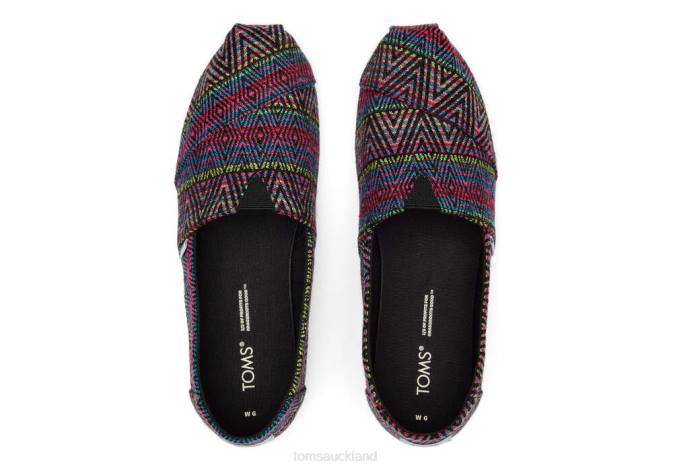 Women Black Toms Alpargata Eco Global Woven Shoes R26T131