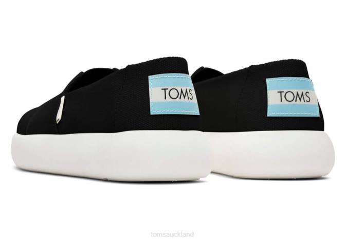 Women Black Toms Mallow Alpargata Shoes R26T102