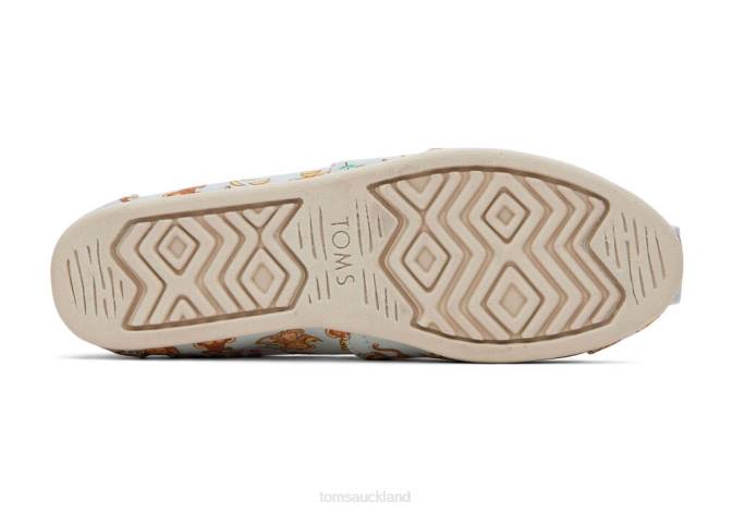 Women Blue Monkeys Toms Monkey Business Alpargata Shoes R26T78