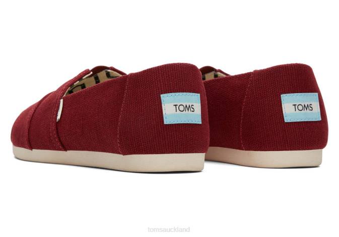 Women Cherry Red Toms Heritage Alpargata Shoes R26T13