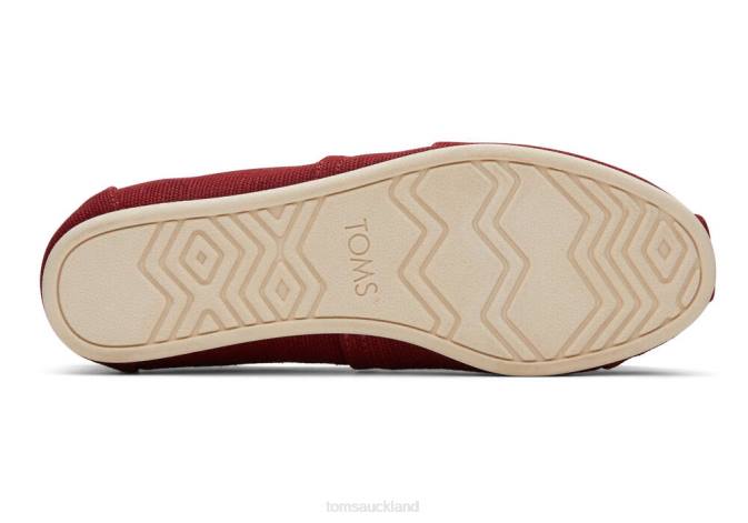 Women Cherry Red Toms Heritage Alpargata Shoes R26T13