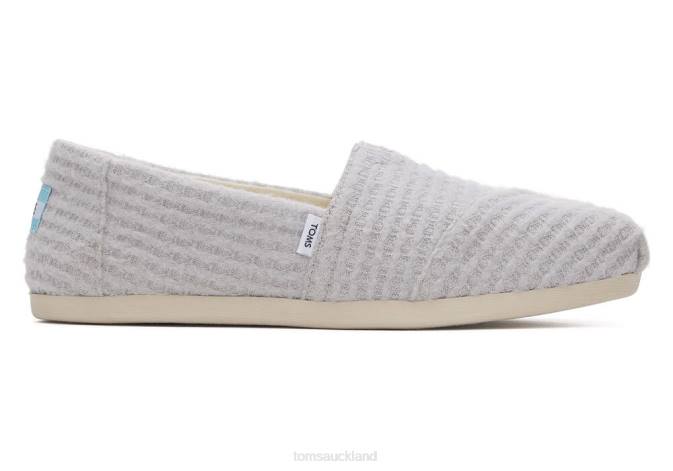 Women Cloud Grey Toms Alpargata Eco REPREVE Waffle Knit Shoes R26T134