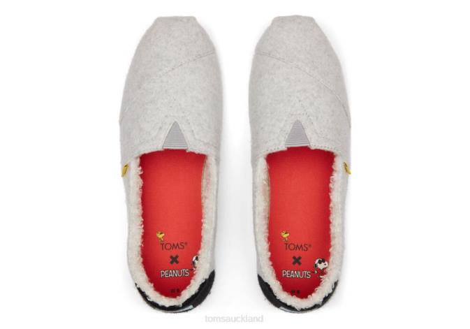 Women Felt Natural Toms Shearling Alpargata Shoes R26T66
