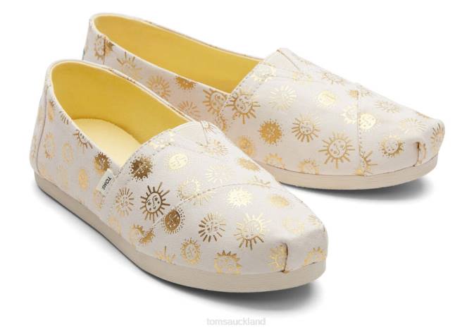 Women Foil Sun Toms Sunny Days Alpargata Shoes R26T104