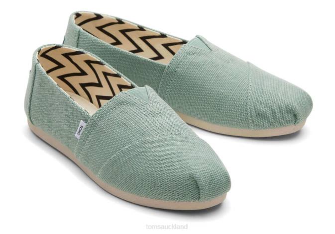 Women Frosty Sage Toms Alpargata Heritage Canvas Shoes R26T5