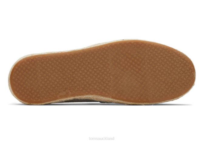 Women Grey Toms Alpargata Eco Recycled Cotton Rope Espadrille Shoes R26T119