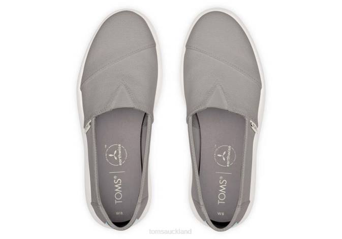 Women Grey Toms Mallow Alpargata Shoes R26T103