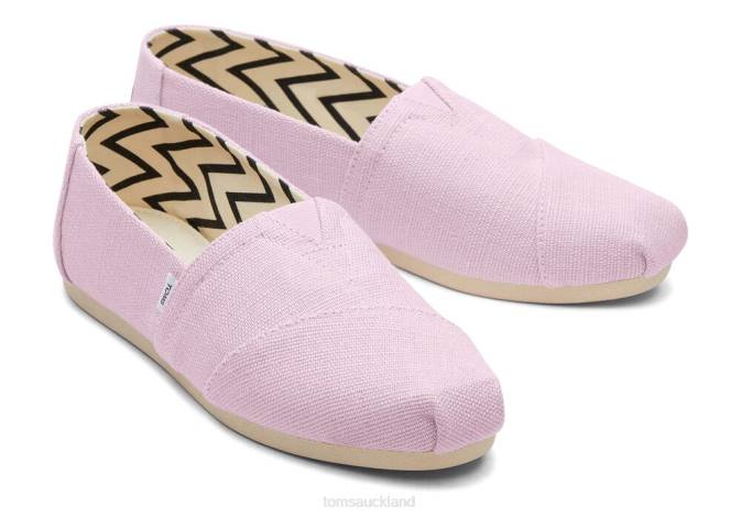 Women Light Lilac Toms Alpargata Eco Heritage Canvas Shoes R26T4