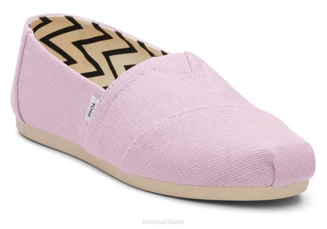 Women Light Lilac Toms Alpargata Eco Heritage Canvas Shoes R26T4