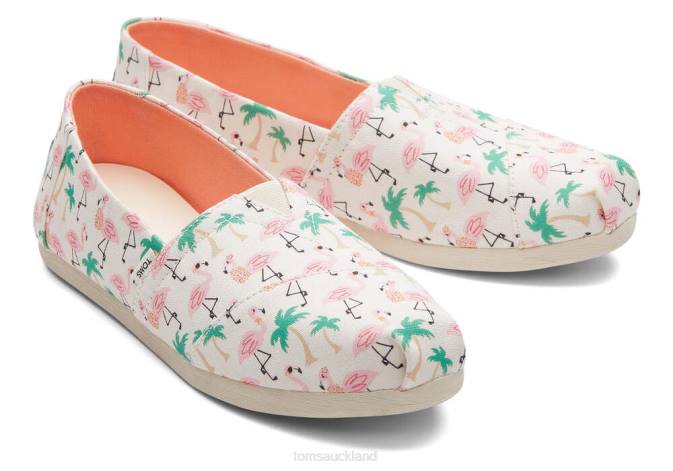 Women Light Sand Toms Flamingo Alpargata Shoes R26T106