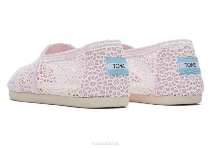 Women Lilac Toms Moroccan Alpargata Crochet Shoes R26T35