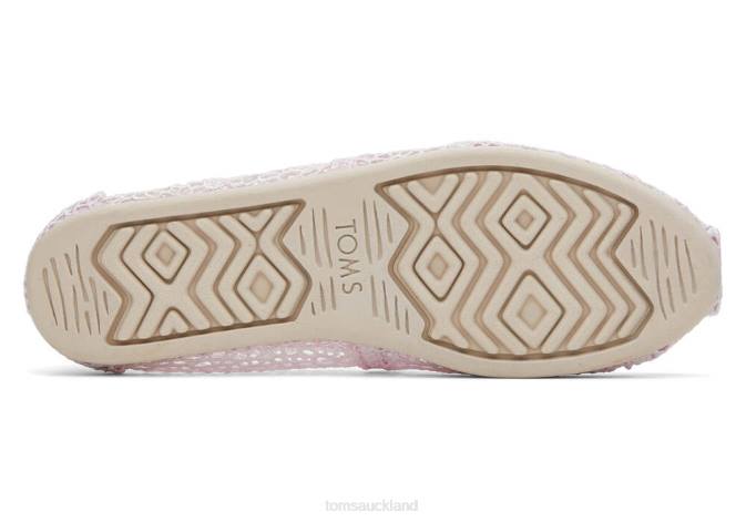 Women Lilac Toms Moroccan Alpargata Crochet Shoes R26T35