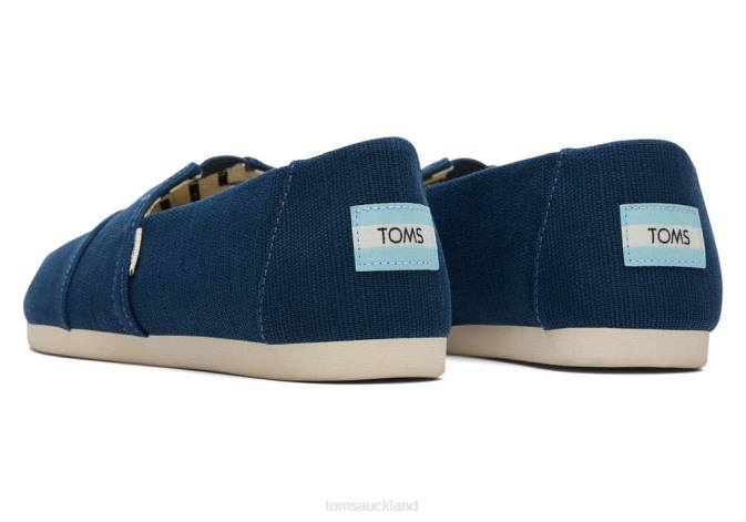 Women Majolica Blue Toms Heritage Alpargata Shoes R26T10
