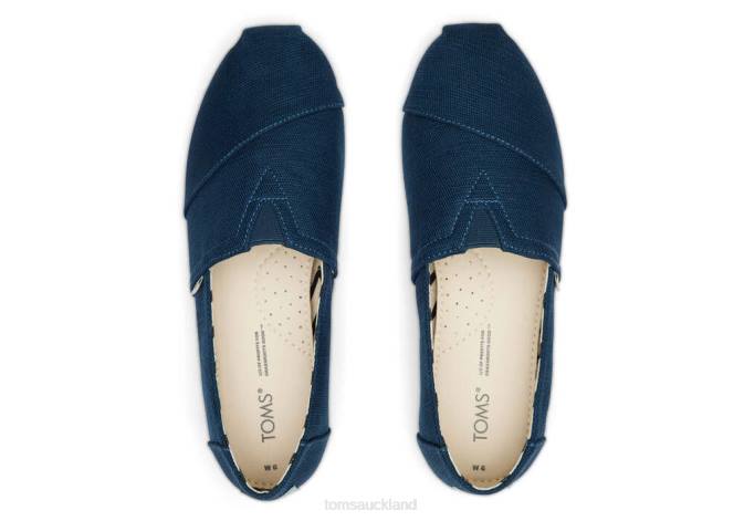 Women Majolica Blue Toms Heritage Alpargata Shoes R26T10