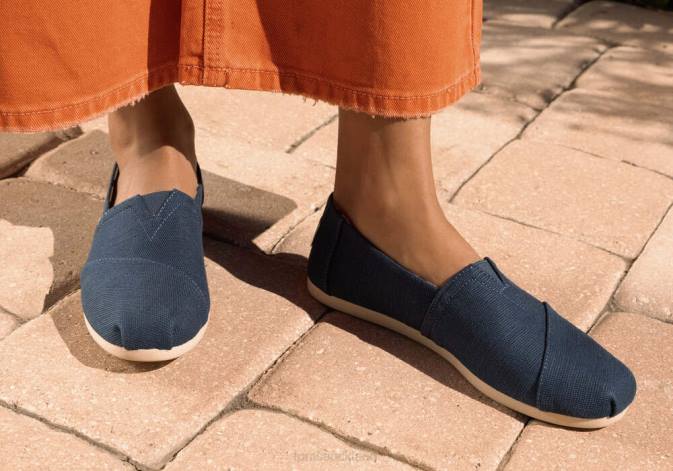 Women Majolica Blue Toms Heritage Alpargata Shoes R26T10