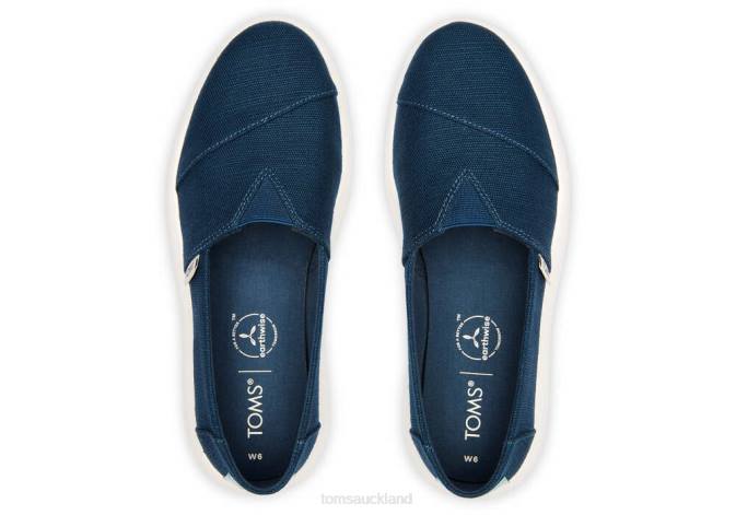 Women Majolica Blue Toms Mallow Alpargata Shoes R26T101