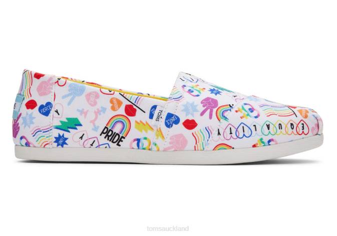 Women Multi Print Toms Unity Pride Alpargata Shoes R26T94