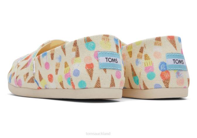 Women Natural Glitz Toms Ice Cream Alpargata Shoes R26T92