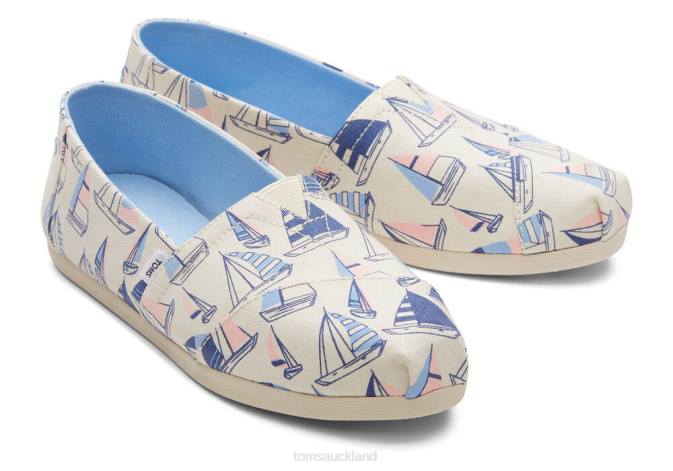 Women Natural Sailboats Toms Sailboats Alpargata Shoes R26T93
