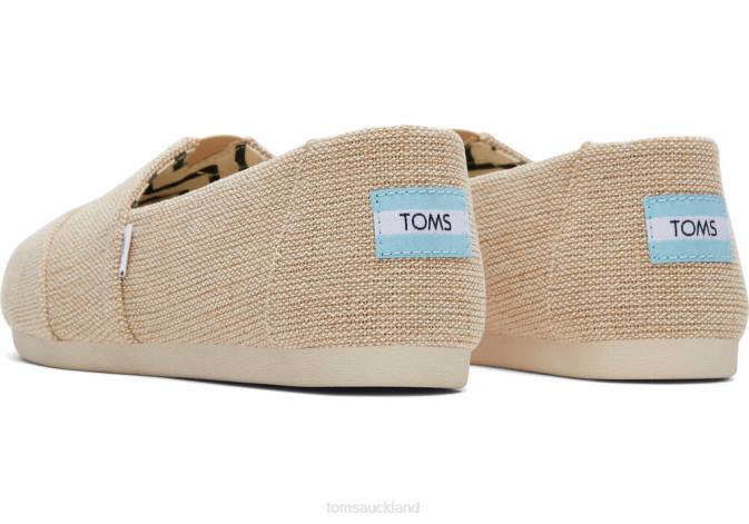 Women Natural Undyed Toms Heritage Alpargata Shoes R26T9