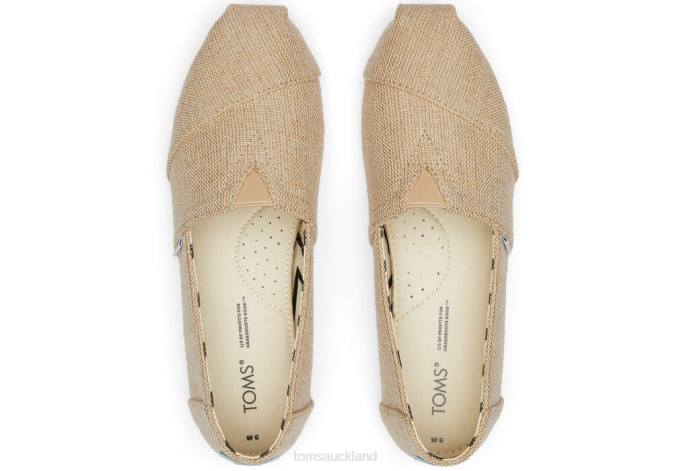 Women Natural Undyed Toms Heritage Alpargata Shoes R26T9