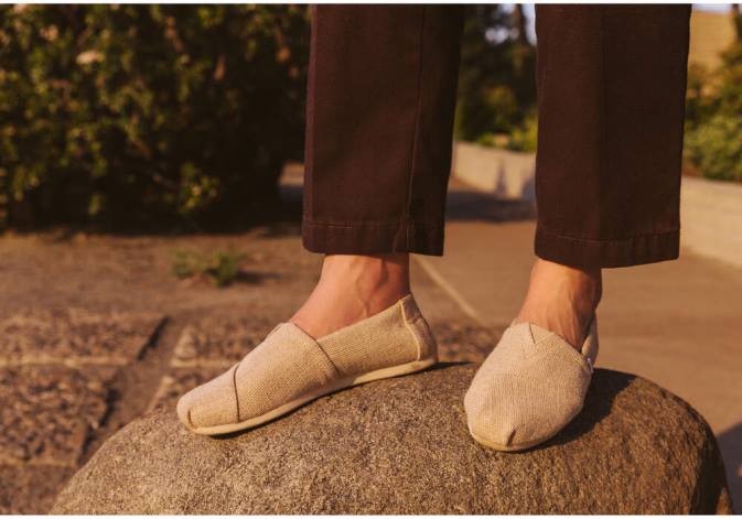 Women Natural Undyed Toms Heritage Alpargata Shoes R26T9