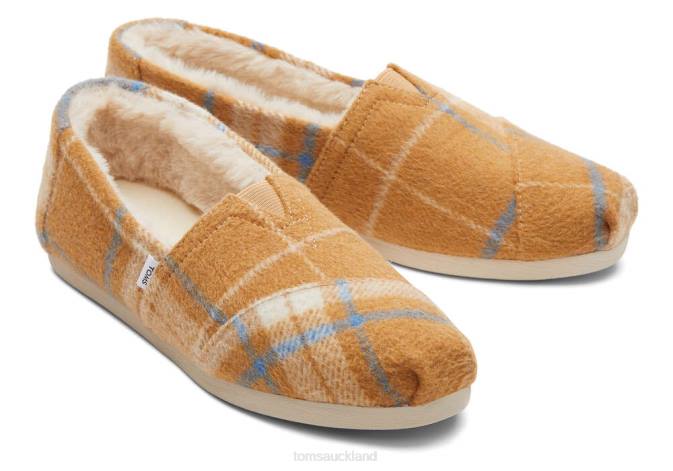 Women New Style Toms Alpargata Plaid Shoes R26T68