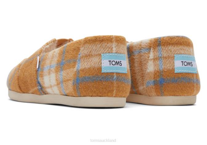 Women New Style Toms Alpargata Plaid Shoes R26T68